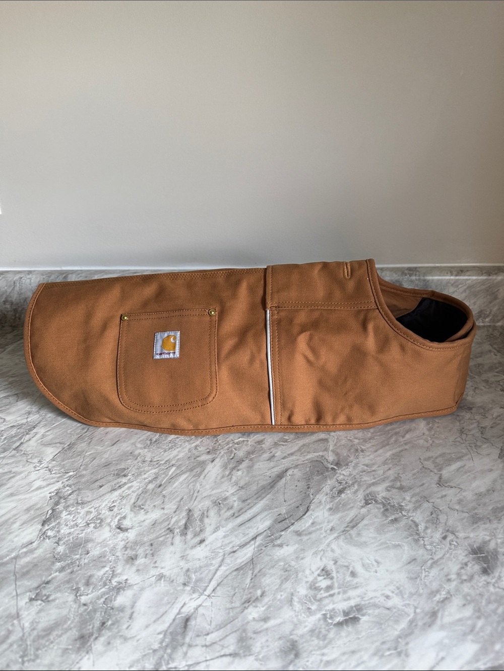 Carhartt Brown Dog Coat with Pocket PX0616 Medium MD 4904772